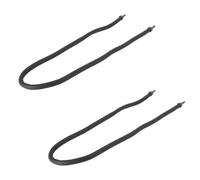 Veemoon 2pcs Air Diffusing Tube Air Bubble Strip for Oxygen Pump, Plastic Black Flexible Aquarium Accessory for Fish Tank Decoration