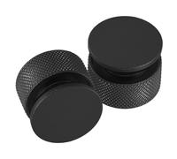 Veemoon 2pcs Anti-slip Aluminum Welding Helmet Headgear Fasteners with Black Silicone Washers 11.3mm Replacement Screws for Welding Hood Accessories