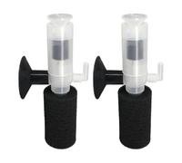 Veemoon 2pcs Aquarium Oxygen Devices Submersible Filter Easy to Install Maintain Water Circulation Plastic 3.93x2.75x1.57inch for Aquarium Fish Tank Household Use