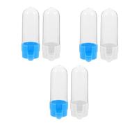 Veemoon 2Pcs Automatic Bird Water Dispenser Set - Plastic Water Bottles for Parrots - Budgies Lovebirds & Cockatiels Essential Drinking Fountain for Bird Cages and Aviaries
