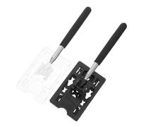 Veemoon 2pcs Automotive Card Grabber with Retractable Design and Reinforced Clamp, Abs + Stainless Steel Toll Pass Holder for Car Parking Swiping Access and Business Driving