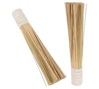 Veemoon 2pcs Bamboo Kitchen Dish Cleaning Brush with Precision Craftsmanship, Multi-functional Scrub Cleaner Brush for Pots and Woks, Sturdy Handle for Kitchen Use