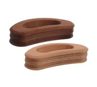 Veemoon 2pcs Beech Wood Carbonized Gua Sha Scraper Board with Deep Grooves for Neck, Shoulder Back Massage, Handheld Wooden Guasha Tool for Body Muscle Relaxation and Travel Use