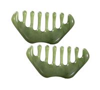 Veemoon 2pcs Beeswax Head Massage Combs for Scalp Relaxation and Circulation Skin Care Scraping Tools with Smooth Edges Suitable for Stress Relief and Nervous System Tension