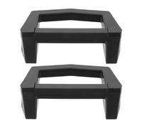 Veemoon 2pcs Black Camper Roof Luggage Handles for Motorhome Roof Rack Straps - Rv Exterior Door Pull Handles for Outdoor Camping Gear and Car Cargo Grab