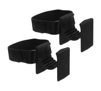 Veemoon 2pcs Black Golf Ball Retrievers Ankle Holder Hidden Golf Ball Tool for Outdoor Accessories and Prank Use