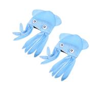 Veemoon 2pcs Blue Octopus Hat and Adults, Funny Cartoon Sea Animal Costume Headgear, Party and Halloween Birthday Headwear Accessories