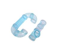 Veemoon 2pcs Blue Plastic Hamster Cage Tunnel External Sports Tube for Hamsters Expandable Exercise Exploration and Healthy Activity