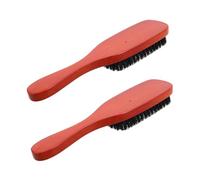 Veemoon 2pcs Boar Bristle Beard Brush for Men Soft Hair Grooming Brush for Thick Hair Versatile Styling Tool for Beard Care and Curl Creation at Home
