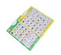 Veemoon 2pcs Boy Girl Learning Chart Preschool Educational Audio Flipchart English Chinese Letters