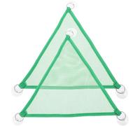 Veemoon 2pcs Breathable Mesh Reptile Hammock Hanging Bed for Lizards Snakes Bearded Dragons Medium Green Mesh Pet Swing Cage Accessory for Summer Use