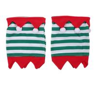 Veemoon 2pcs Breathable Quilted Horse Leg Wraps Lightweight Standing Protective Sleeves for Front Legs Comfortable Striped Horse Covers for Riding and Holiday Use