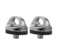 Veemoon 2pcs Camera Neck Strap Mounting Screws with Silicone Washer 1/4 Threaded Quick Release Fixing Ring for Camera Shoulder Strap Accessories