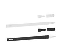 Veemoon 2pcs Cartoon Cat Head Silicone Pen Case Cap Compatible for Apple Pencil Generation Protect Your Pencil Cute Cover