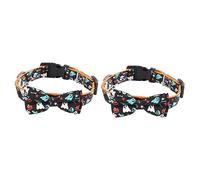 Veemoon 2pcs Cat Dog Collar Pet Costumes Necklace Halloween Theme Breakaway Pet Supplies