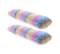 Veemoon 2pcs Catnip Plush Pillow Chew for Indoor Cats, Bite Resistant Kitten Teething Interactive Soft Cat, Blue Color Pet Playmates