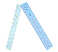 Veemoon 2pcs Ceramic Shrinkage Scale Ruler, Flexible Plastic Ruler Clay Pottery Measuring Tool Precision Ceramic & Pottery Supplies - Standard & Metric Marks - Sculpting Shaping Clay Art