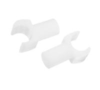 Veemoon 2pcs Chair Rail Replacement Wheelchair Accessories Replacement Rail Guide Wheelchairs and Transport Chairs Common Parts Bumper Seat Track Seat Slider White