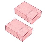Veemoon 2pcs Cigarette Box Capacity Plastic See-Through Cigar Storage Holder for Everyday Carry Cigarette Case Box