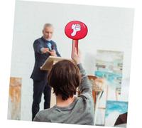 Veemoon 2Pcs Classroom Voting Paddles Double-Sided Thumb Up Down Boards Portable PVC Teacher Supplies for Student Interaction and Quick Judging in Educational Settings