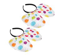 Veemoon 2Pcs Colorful Dot Clown Headbands Lightweight Comfortable Clown Costume Accessories for Halloween Carnival Cosplay Party Dress Up