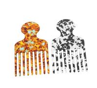 Veemoon 2pcs Colorful Hair Comb Professional Detangling Comb for Women Hair Oil Salon Highlighting Styling Teasing for Braids Wigs Curly for Balayage and Parting for Braiding