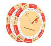 Veemoon 2pcs Comprehensive Fetal Development Guide Record Poster for Expecting Mothers Simple Tracking Tool for Moms