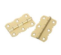 Veemoon 2pcs Copper Piano Cover Hinges Disc-Shaped for Cabinet Jewelry Box Music Stand Replacement Accessories Without Screws