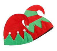 Veemoon 2pcs Creative Christmas Elf Hats for Celebration Activities and Costume Parties, Lightweight Cloth Material, Easy to Wear Party Headwear Accessories
