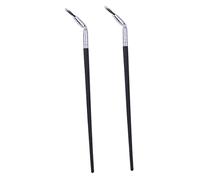 Veemoon 2pcs Curved Lower Eyelash Brushes for Makeup Application Fan Shape Eye Brow Tool for Girls for Travel and Makeup Practice