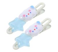 Veemoon 2pcs Cute Cloud and Star Hair Clips for Hair Accessories for Side Bangs Lightweight Barrettes for Stylish and Versatile Hairstyles