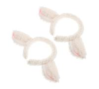 Veemoon 2PCS Cute Lamb Ears Headband Soft Plush Sheep Ear Hairband Cartoon Hoops for Cosplay Costume Accessory