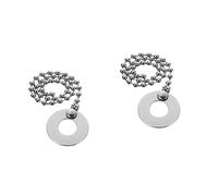 Veemoon 2pcs Cymbal Chain Aluminum Alloy Extension for Drum Kits and Flexible Cymbal Sustain Accessory for Enhanced Performance Easy to Install for Rides and Crashes