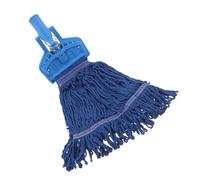 Veemoon 2pcs Detachable Mop Clip Head Replacement with Sturdy Spring Clip Washable Cotton Mop Heads for Home Restaurant Hotel Commercial Floor Cleaning Quick Installation Secure Fit