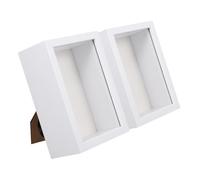 Veemoon 2pcs Display Case Box for Dry Flowers Rustic Keepsake Frame for Wedding Memories Specimen Case