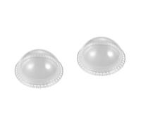 Veemoon 2pcs DIY Hand Woven Bag Material Acrylic Dome Hemispherical Cover for Knitting Bag Craft Project Acrylic Dome Parts Cover