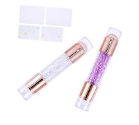 Veemoon 2Pcs Double Ended Nail Art Stamper Manicure Seal for Easy Nail Stamping for Beginners Professionals Durable Skin Friendly Design