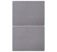 Veemoon 2pcs Double Sided Beading Mats for DIY Beadwork Project, Grey | 12.5x9.5" Stringing Work Mats, Non-Slip, Washable, Wrinkle-Free, Soft-Touch Flocked Surface, Prevents Beads Rolling