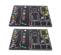 Veemoon 2pcs Double Sided First Day Board for Preschool Kindergarten to Elementary Reusable Black Chalkboard Photo Prop Day Designs Water Resistant Memory Keeper
