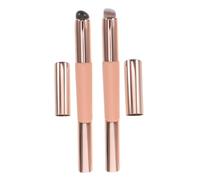 Veemoon 2PCS Dual-ended Silicone Lip Brush with Cap Portable Concealer and Lipstick Applicator for Travel Gentle All Skin Types Compact Mini Makeup Brush for Lip Gloss and Nail Art