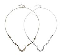 Veemoon 2pcs Elegant Head Chain Moon Pattern for Women Bridal Hair Accessory Wedding Guest Festival Decor