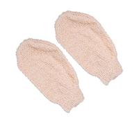 Veemoon 2pcs Exfoliating Bath Gloves with Strong Decontamination Body Massage and Dead Skin Removal for Arms Legs Chest Back Reusable Bath Towel Gloves for Home Bathroom Use