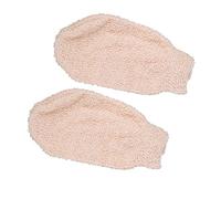 Veemoon 2pcs Exfoliating Bathing Gloves with Strong Decontamination for Body Scrub and Massage Reusable Back Scrubber Suitable for Arms Legs Chest and Back Machine Washable Bath