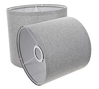 Veemoon 2pcs Fabric Linen Lamp Shade for Table and Floor Lamps Clip On Bulb Guard Sturdy and Lightweight Eye Protection Suitable for Home Office Bedroom Living Room