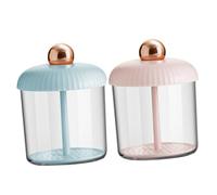 Veemoon 2pcs Face Wash Foam Bubble Maker Cups, Multi-hole Venting Foaming Tool for Skincare, Quick 5-second Foam Generator for Facial Cleansers, Pink Gold and Blue Gold