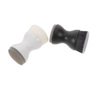Veemoon 2pcs Facial Cleansing Brush White Black Manual Double-headed Soft Bristle Silicone for Face Washing Instrument and Facial Care