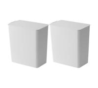 Veemoon 2pcs Flip-Top Mini Trash Bin for Lint Fabric Debris Collection