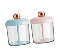 Veemoon 2pcs Foam Maker for Face Wash with Multi-hole Ventilated Plate, Quick 5-second Facial Cleanser Foaming Tool, Portable Pink Gold and Blue Gold Bubble Maker for Skincare