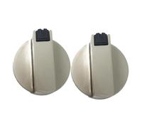 Veemoon 2pcs Gas Stove Knobs Zinc Alloy Oven Control Knobs Easy Installation Smooth Surface for Easy Cleaning