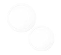 Veemoon 2pcs Glass Fish Bowl Vase Set for Hydroponic Plants and Semi-aquatic Pets, Thickened Base, Stable round Wide Mouth Planters for Office Desks and Tables